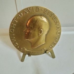 1953 Dwight D. Eisenhower Inauguration Coin with display stand.